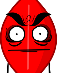 Evil Leafy (BFDI/IDFB) // OC (Phoenix Feather) x Canon